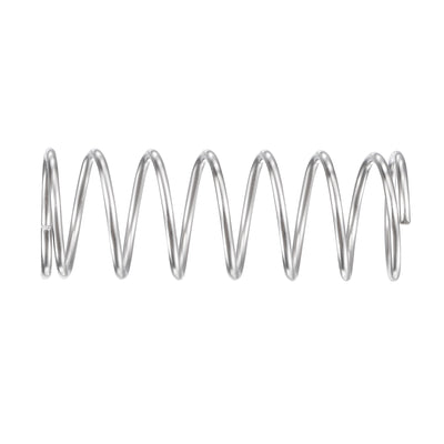 Harfington Uxcell 11mmx0.9mmx30mm 304 Stainless Steel Compression Spring 11N Load Capacity 20pcs