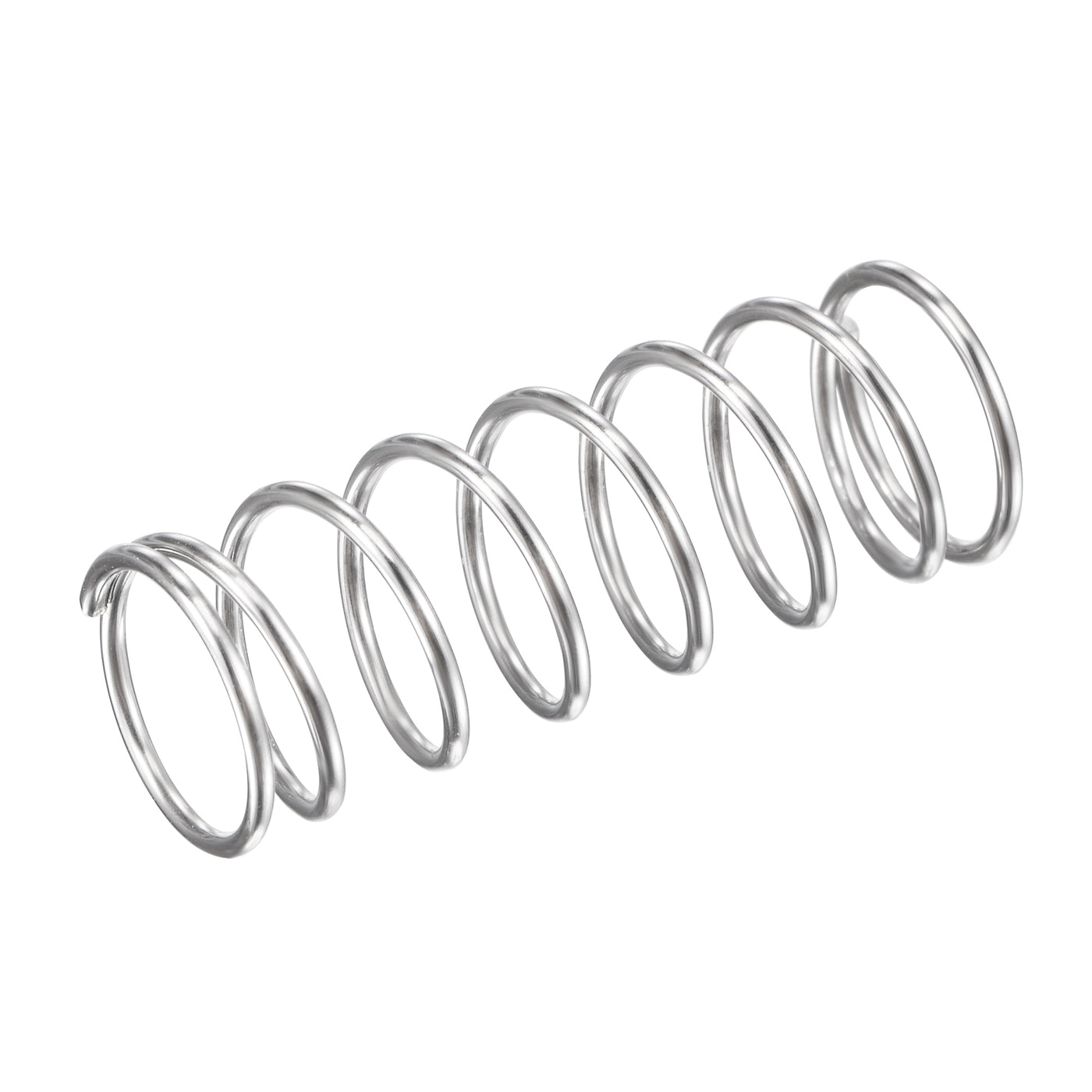 uxcell Uxcell 11mmx0.9mmx30mm 304 Stainless Steel Compression Spring 11N Load Capacity 20pcs