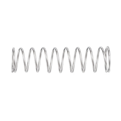 Harfington Uxcell 11mmx0.9mmx40mm 304 Stainless Steel Compression Spring 11N Load Capacity 10pcs