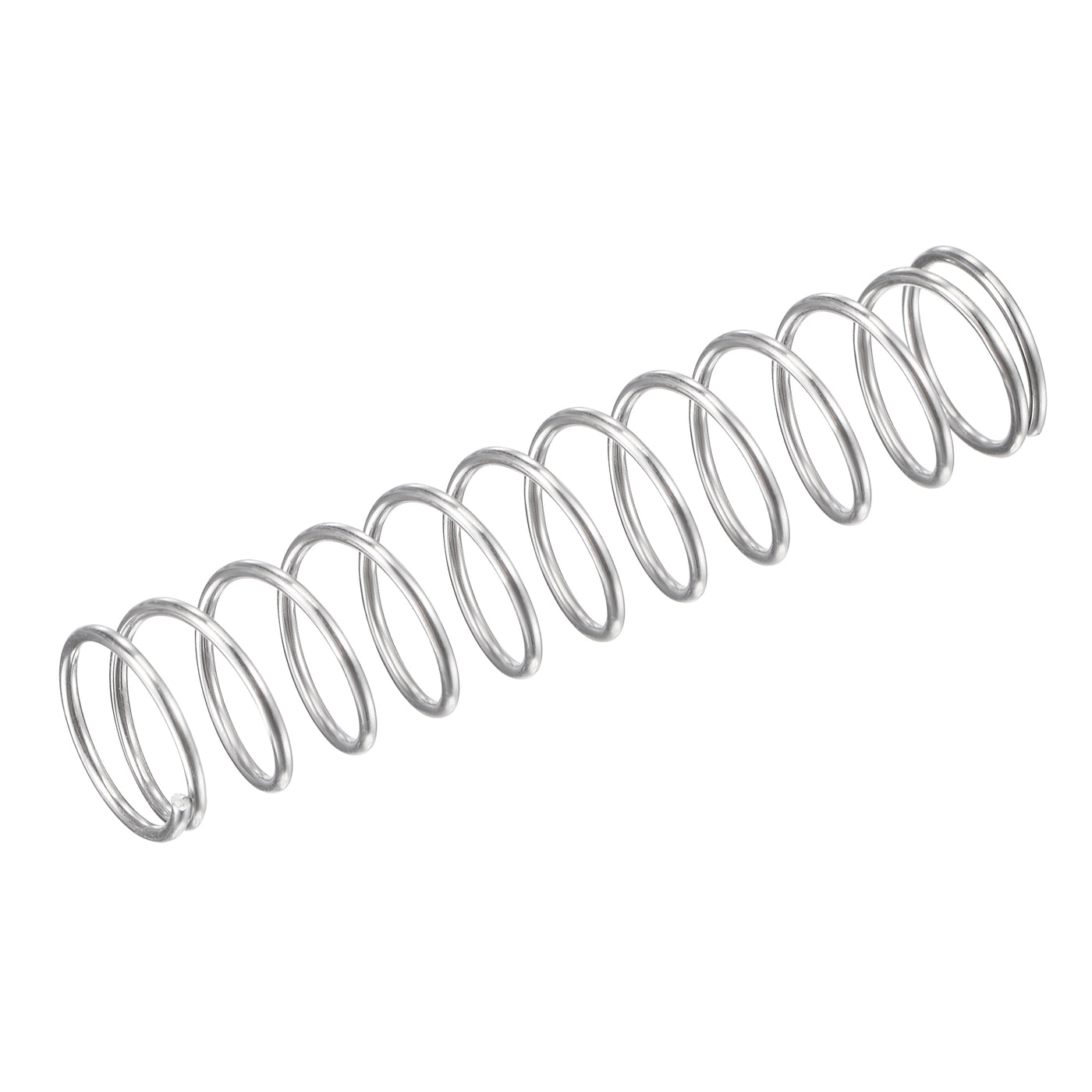 uxcell Uxcell 11mmx0.9mmx50mm 304 Stainless Steel Compression Spring 11N Load Capacity 10pcs