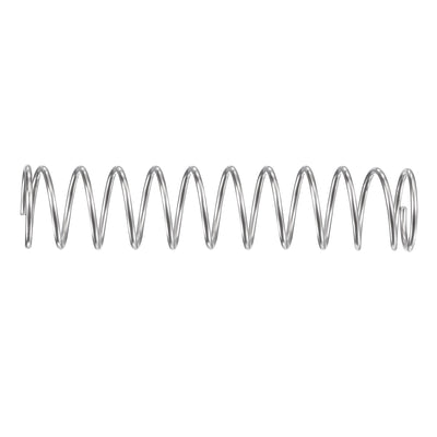 Harfington Uxcell 11mmx0.9mmx50mm 304 Stainless Steel Compression Spring 11N Load Capacity 20pcs