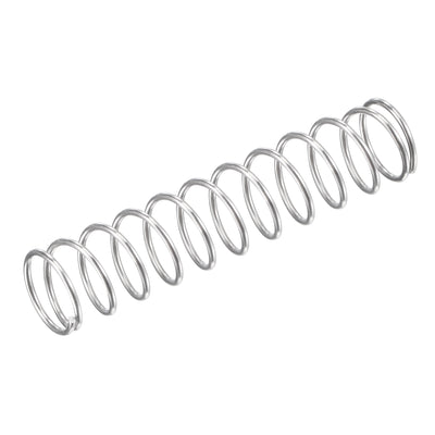 Harfington Uxcell 11mmx0.9mmx50mm 304 Stainless Steel Compression Spring 11N Load Capacity 20pcs