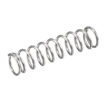 Harfington Uxcell 9mmx1mmx35mm 304 Stainless Steel Compression Spring 31.4N Load Capacity 10pcs