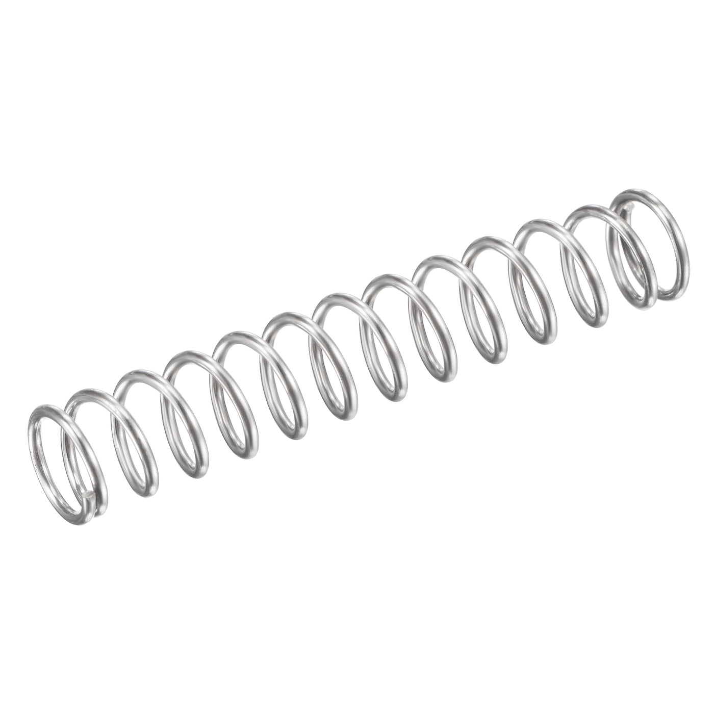 uxcell Uxcell 9mmx1mmx50mm 304 Stainless Steel Compression Spring 31.4N Load Capacity 10pcs