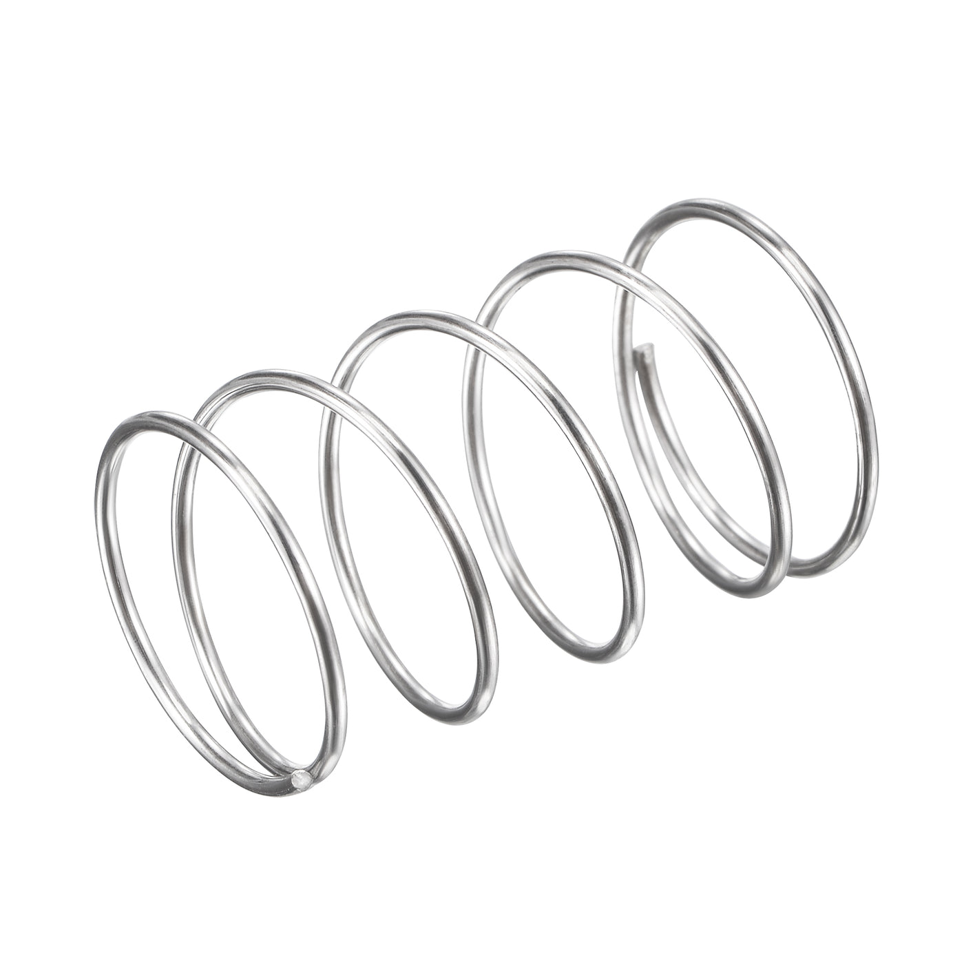 uxcell Uxcell 18mmx1mmx30mm 304 Stainless Steel Compression Spring 5.9N Load Capacity 5pcs