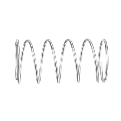 Harfington Uxcell 18mmx1mmx35mm 304 Stainless Steel Compression Spring 5.9N Load Capacity 5pcs
