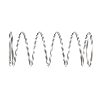 Harfington Uxcell 18mmx1mmx40mm 304 Stainless Steel Compression Spring 5.9N Load Capacity 5pcs