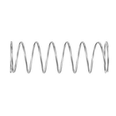 Harfington Uxcell 18mmx1mmx50mm 304 Stainless Steel Compression Spring 5.9N Load Capacity 5pcs