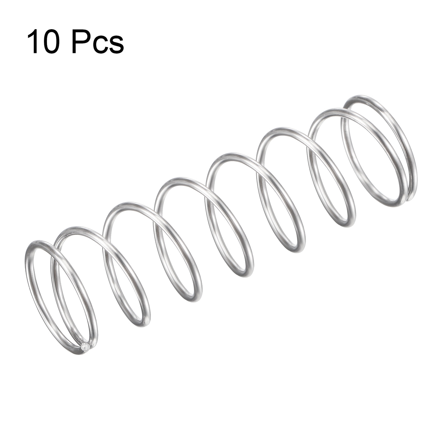 uxcell Uxcell 16mmx1.2mmx50mm 304 Stainless Steel Compression Spring 15.7N Load Capacity 10pcs