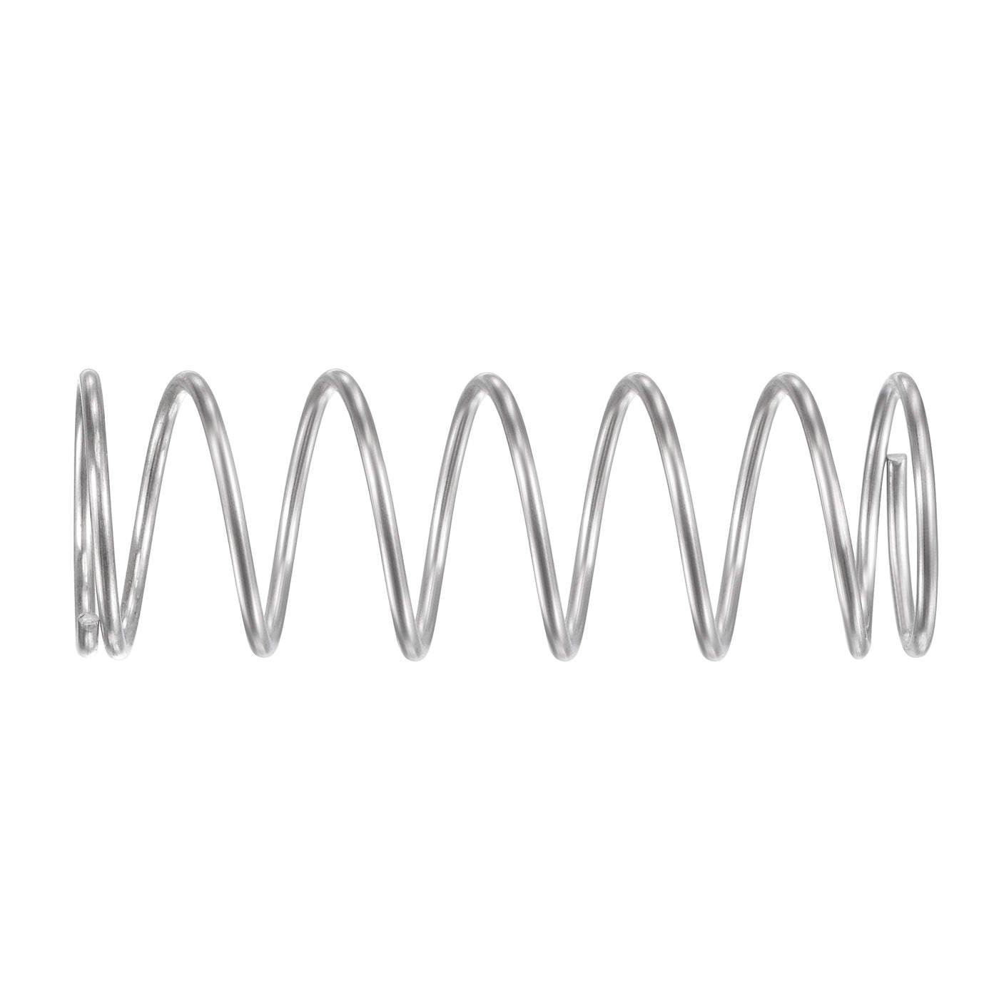 uxcell Uxcell 16mmx1.2mmx45mm 304 Stainless Steel Compression Spring 15.7N Load Capacity 5pcs