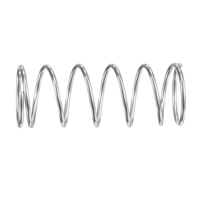Harfington Uxcell 16mmx1.2mmx40mm 304 Stainless Steel Compression Spring 15.7N Load Capacity 5pcs