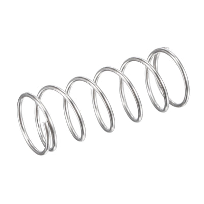 Harfington Uxcell 16mmx1.2mmx40mm 304 Stainless Steel Compression Spring 15.7N Load Capacity 10pcs