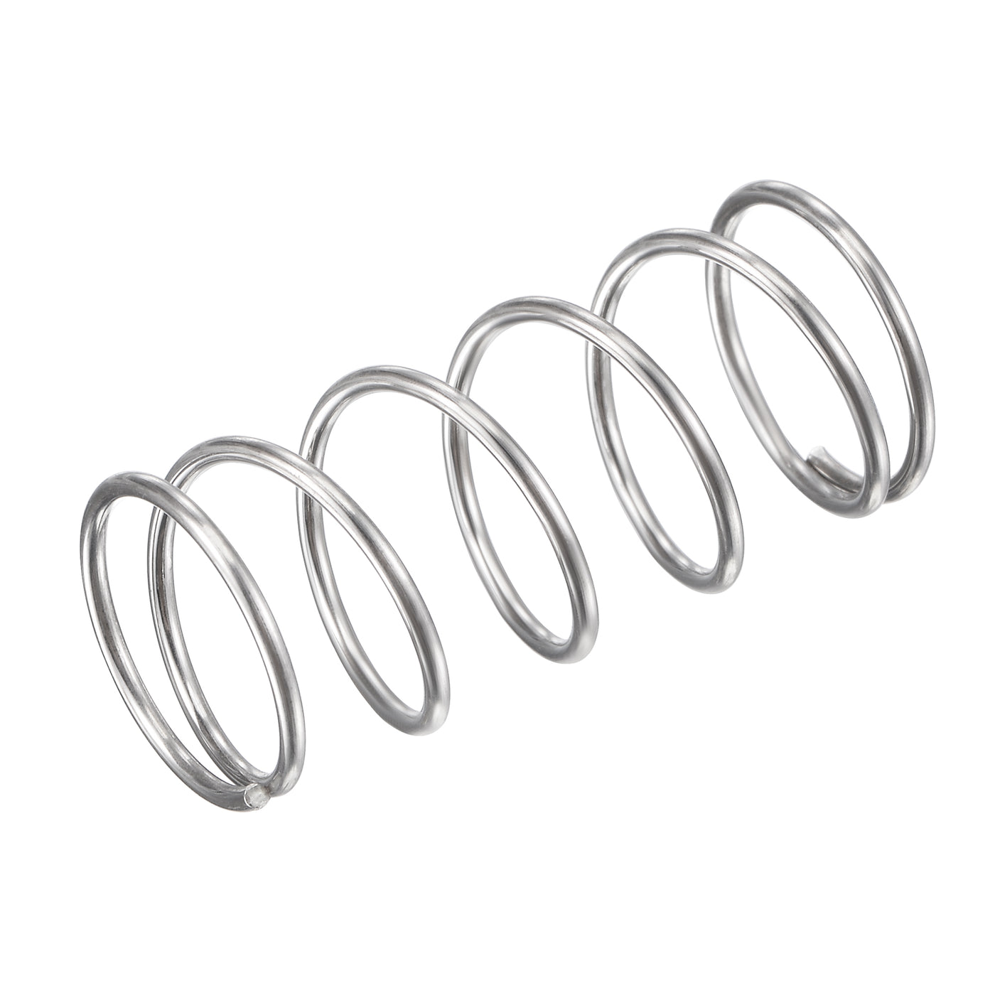 uxcell Uxcell 16mmx1.2mmx35mm 304 Stainless Steel Compression Spring 15.7N Load Capacity 5pcs