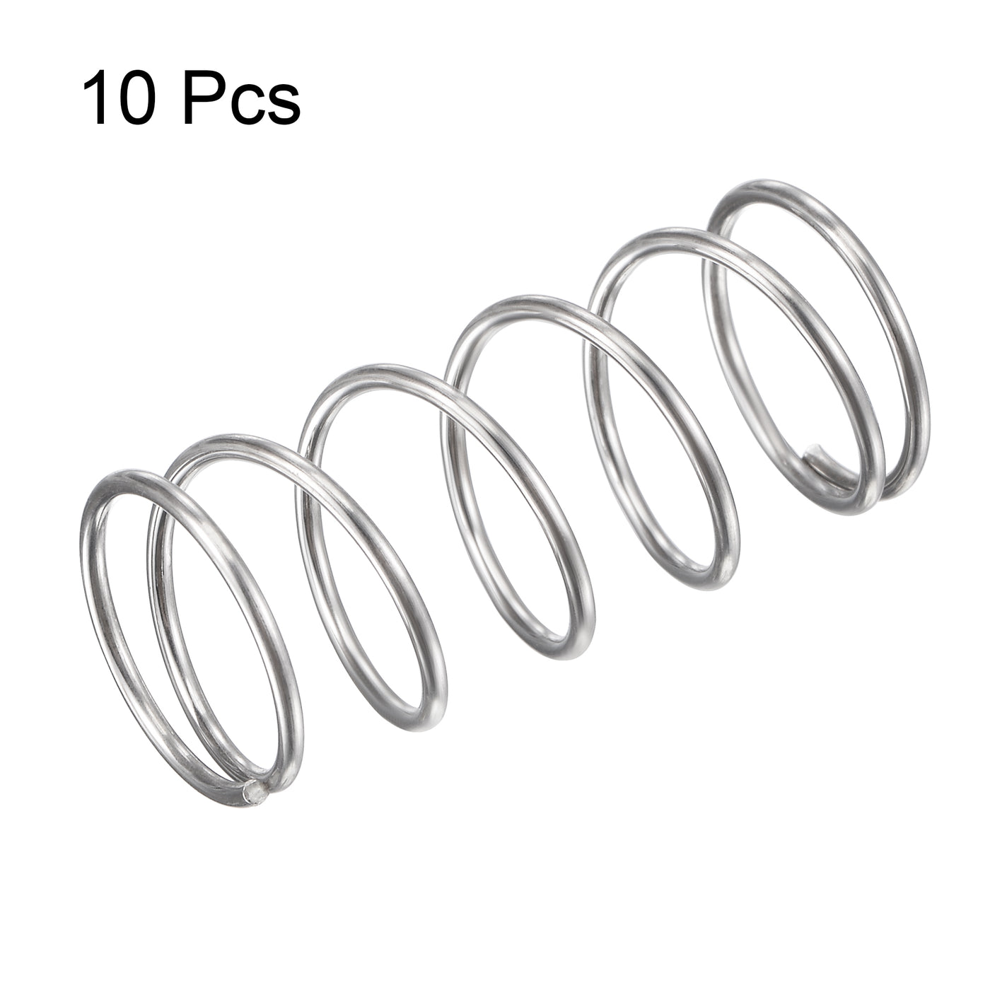 uxcell Uxcell 16mmx1.2mmx35mm 304 Stainless Steel Compression Spring 15.7N Load Capacity 10pcs