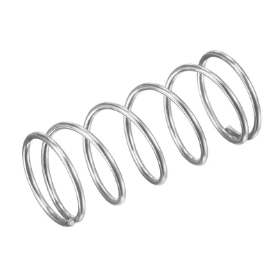 Harfington Uxcell 16mmx1.2mmx35mm 304 Stainless Steel Compression Spring 15.7N Load Capacity 10pcs