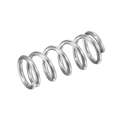 Harfington Uxcell 9mmx1.2mmx20mm 304 Stainless Steel Compression Spring 61.8N Load Capacity 5pcs
