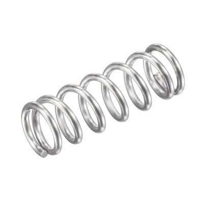 Harfington Uxcell 9mmx1.2mmx25mm 304 Stainless Steel Compression Spring 61.8N Load Capacity 5pcs
