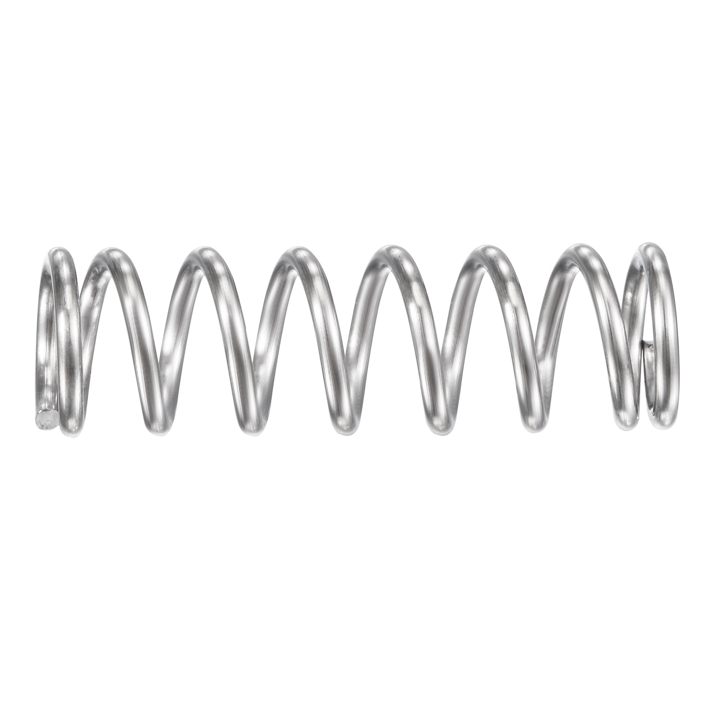 uxcell Uxcell 9mmx1.2mmx30mm 304 Stainless Steel Compression Spring 61.8N Load Capacity 5pcs