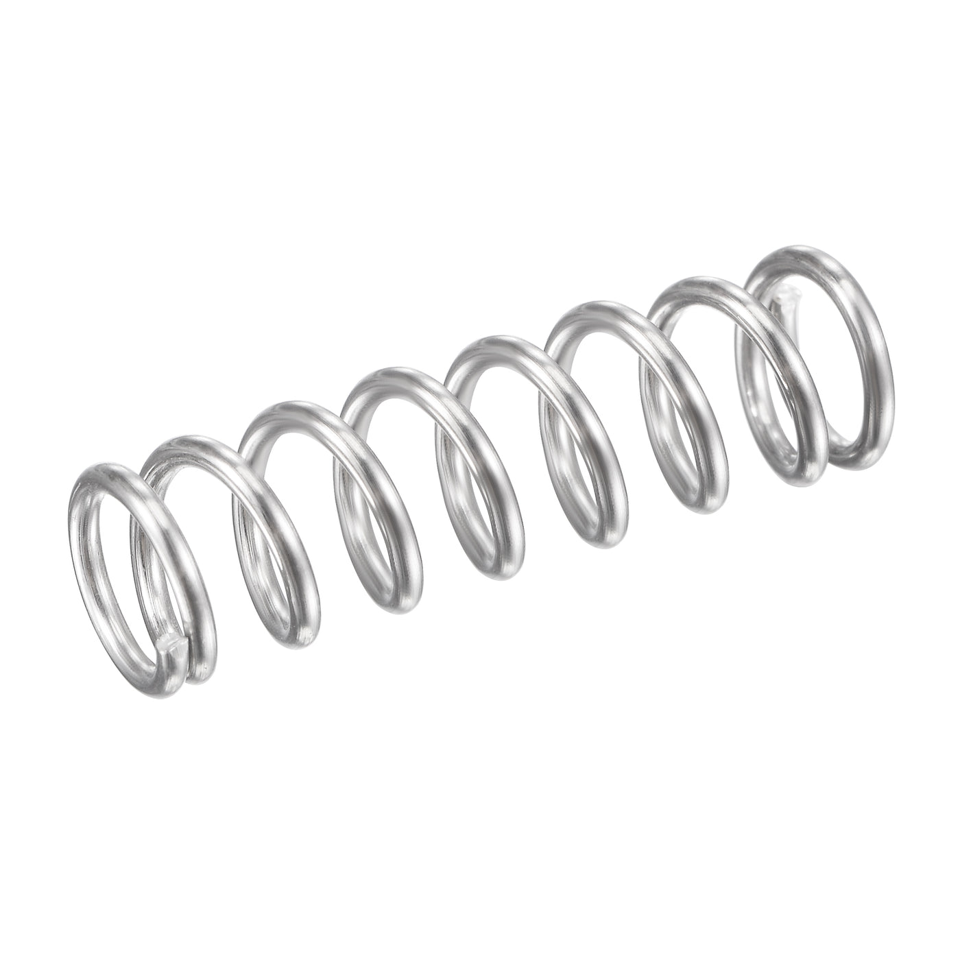uxcell Uxcell 9mmx1.2mmx30mm 304 Stainless Steel Compression Spring 61.8N Load Capacity 5pcs