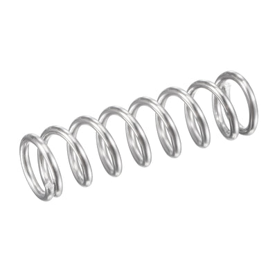 Harfington Uxcell 9mmx1.2mmx30mm 304 Stainless Steel Compression Spring 61.8N Load Capacity 5pcs