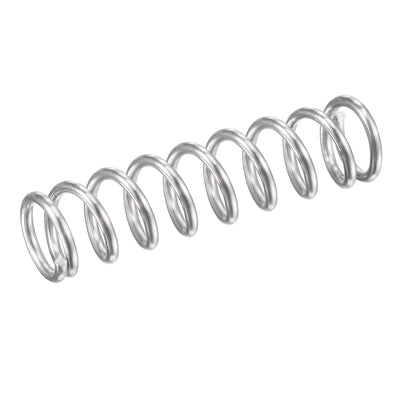 Harfington Uxcell 9mmx1.2mmx35mm 304 Stainless Steel Compression Spring 61.8N Load Capacity 5pcs