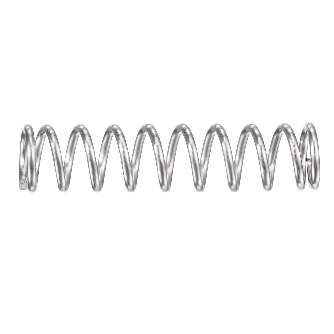uxcell Uxcell 9mmx1.2mmx40mm 304 Stainless Steel Compression Spring 61.8N Load Capacity 5pcs
