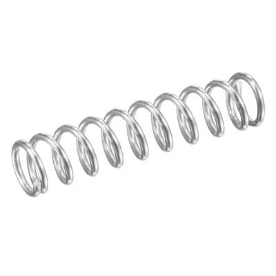 Harfington Uxcell 9mmx1.2mmx40mm 304 Stainless Steel Compression Spring 61.8N Load Capacity 5pcs
