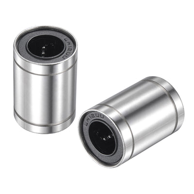 Harfington Uxcell Linear Ball Bearings Nickel Plated for 3D Printers