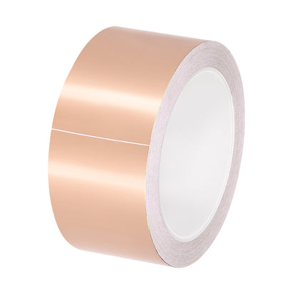 Harfington Uxcell Single-Sided Conductive Tape Copper Foil Tape 50mm x 20m/65.6ft for EMI Shielding 1pcs