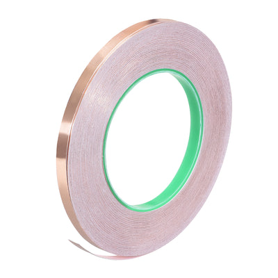 Harfington Uxcell Double-Sided Conductive Tape Copper Foil Tape 6mm x 50m/164ft for EMI Shielding 1pcs