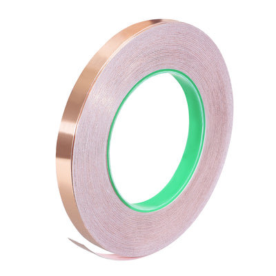 Harfington Uxcell Double-Sided Conductive Tape Copper Foil Tape 8mm x 50m/164ft for EMI Shielding 1pcs