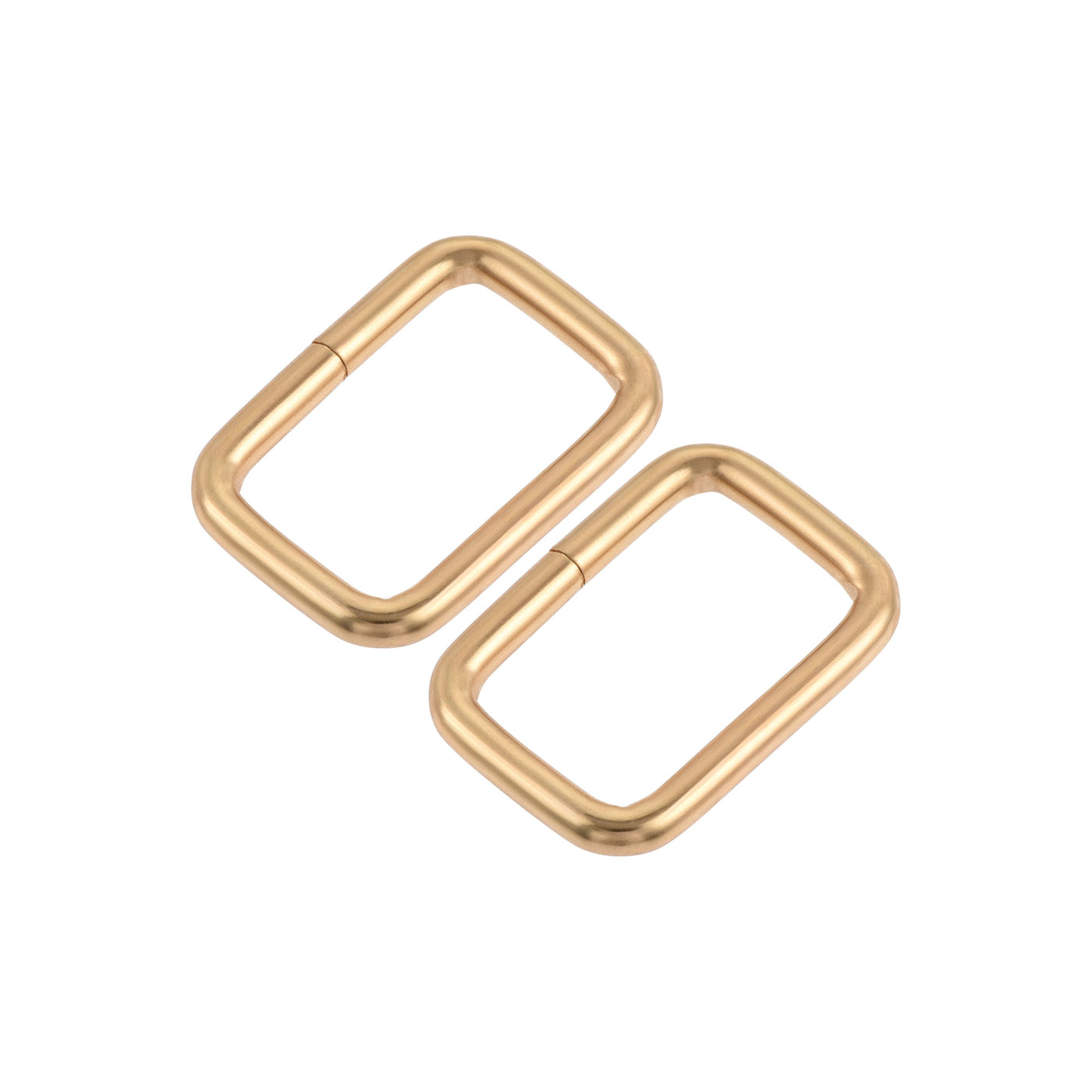 uxcell Uxcell Metal Rectangle Ring Buckles 25x16mm for Bags Belts DIY Gold Tone 20pcs