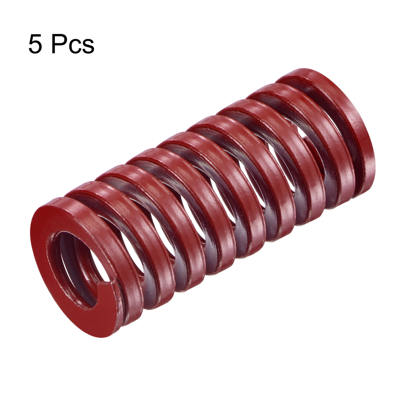 uxcell Uxcell Die Spring, 14mm OD 30mm Free Length 65Mn 196N Load Capacity Red 5pcs