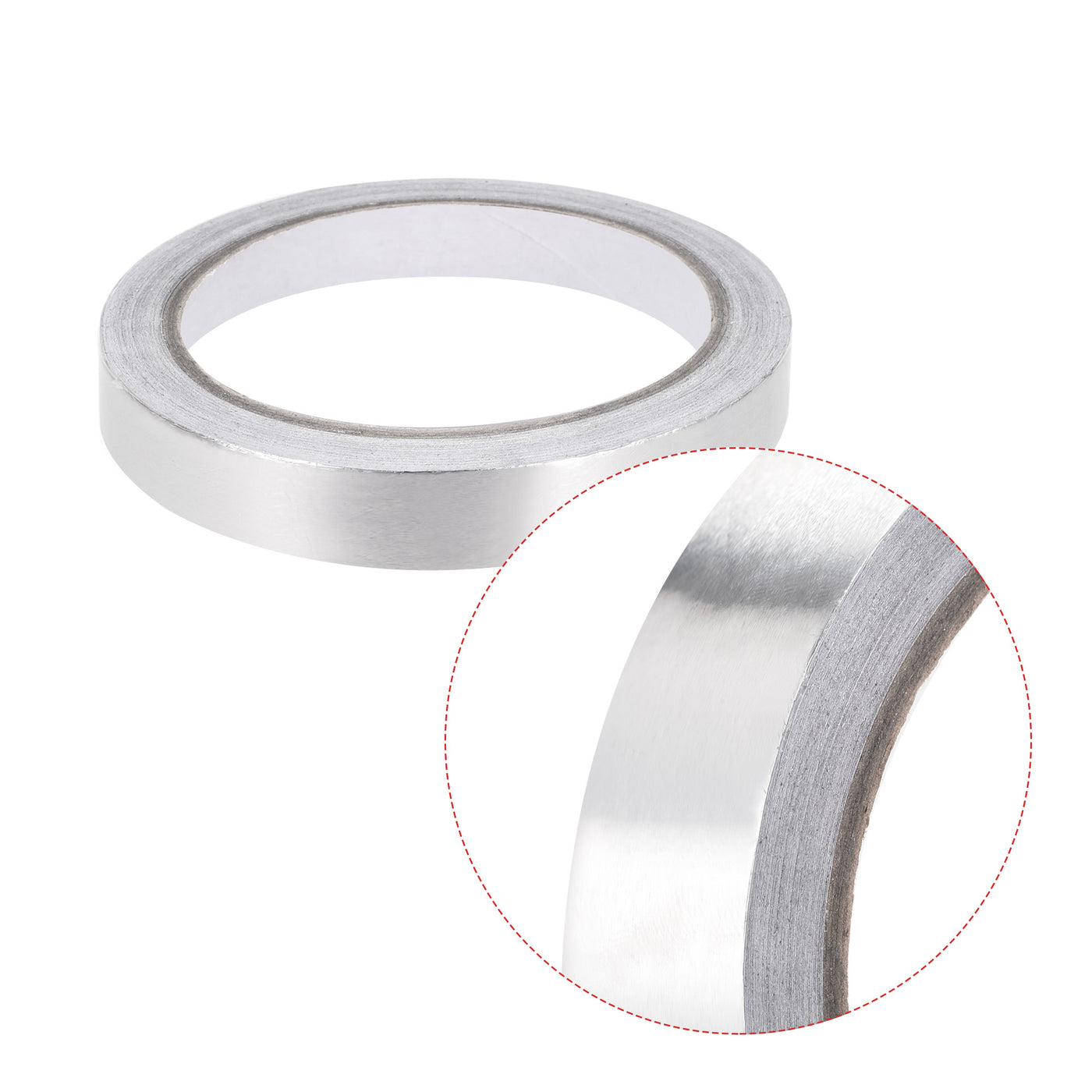 uxcell Uxcell 10mm Aluminum Foil Tape High Temperature Tape for HVAC, Sealing, Patching Hot and Cold Air Ducts Single Sided Adhesive Tape 20m/65ft