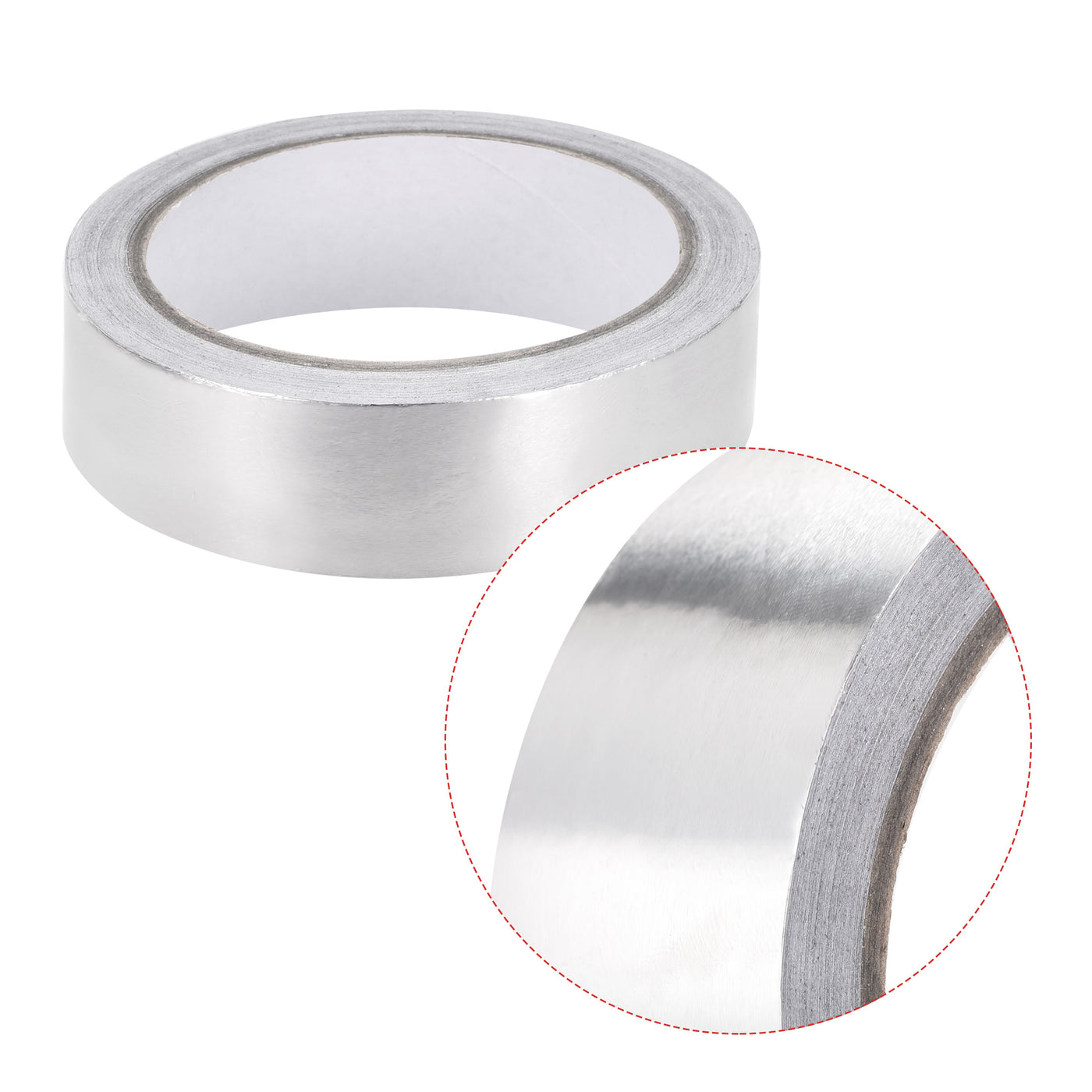 uxcell Uxcell 20mm Aluminum Foil Tape High Temperature Tape for HVAC, Sealing, Patching Hot and Cold Air Ducts Single Sided Adhesive Tape 20m/65ft