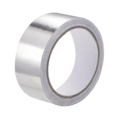Harfington Uxcell 30mm Aluminum Foil Tape High Temperature Tape for HVAC, Sealing, Patching Hot and Cold Air Ducts Single Sided Adhesive Tape 20m/65ft