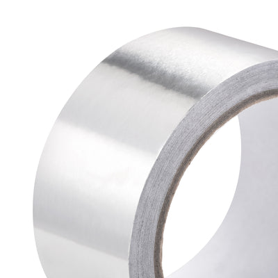 Harfington Uxcell 40mm Aluminum Foil Tape High Temperature Tape for HVAC, Sealing, Patching Hot and Cold Air Ducts Single Sided Adhesive Tape 20m/65ft