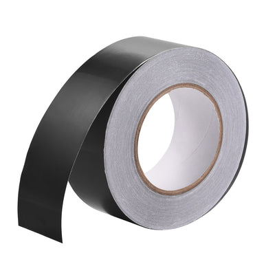 Harfington Uxcell Aluminum Foil Tape Black Matte Tape Non Reflective 50mmx50m/164ft for HVAC, Sealing, Patching Hot and Cold Air Ducts