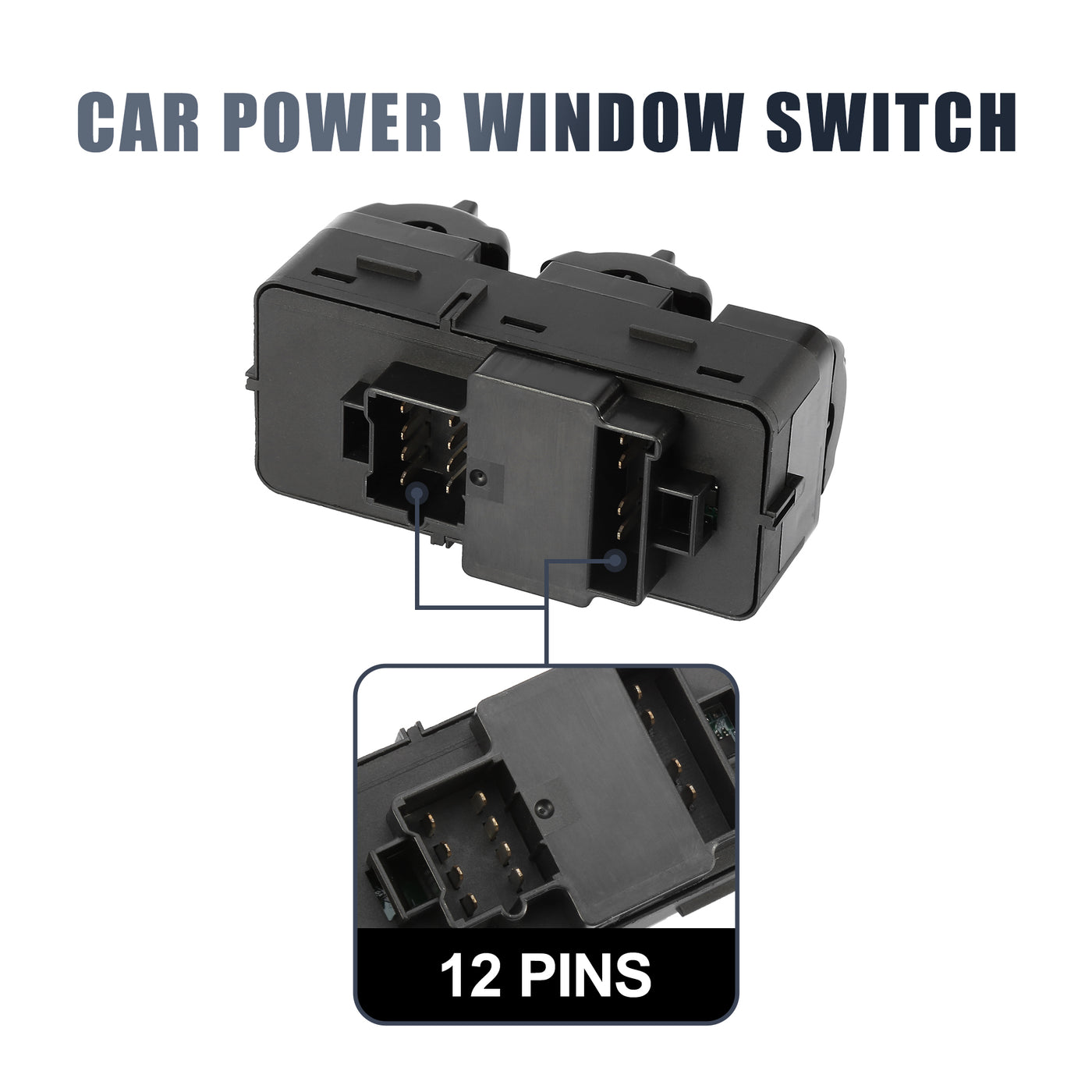 X AUTOHAUX Master Driver Side Power Window Switch 10438813 Replacement for Pontiac Grand Prix 2004-2008