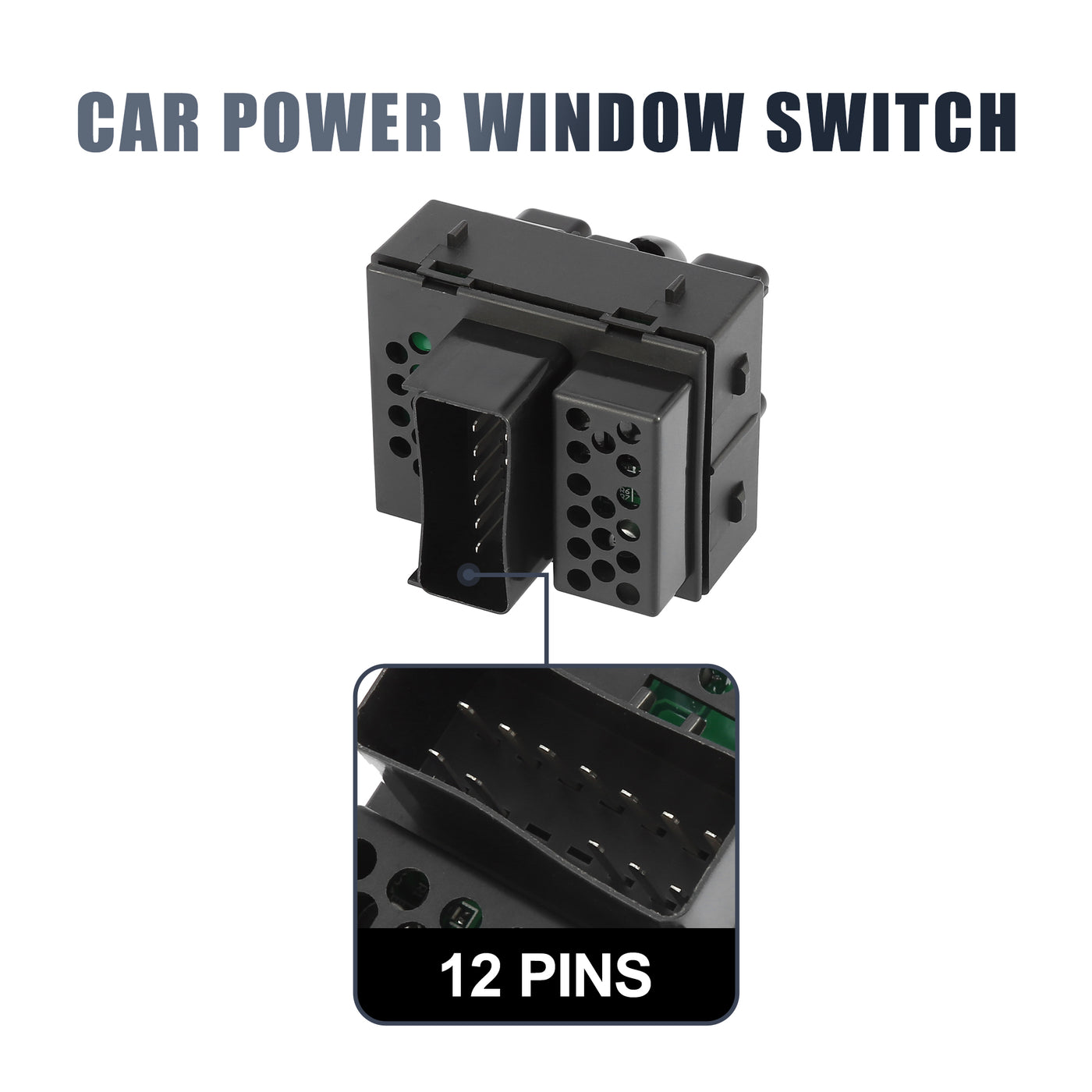 X AUTOHAUX Master Driver Side Power Window Switch 4602756AA Replacement for Jeep Wrangler 2007-2010