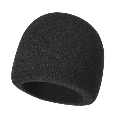 Harfington Uxcell 1Pcs Foam Microphone Cover Thicken Windscreen for Blue Mics Black