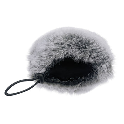 Harfington Uxcell 1Pcs Microphone Furry Windscreen  Cover Short-haired for   Mics White and Black