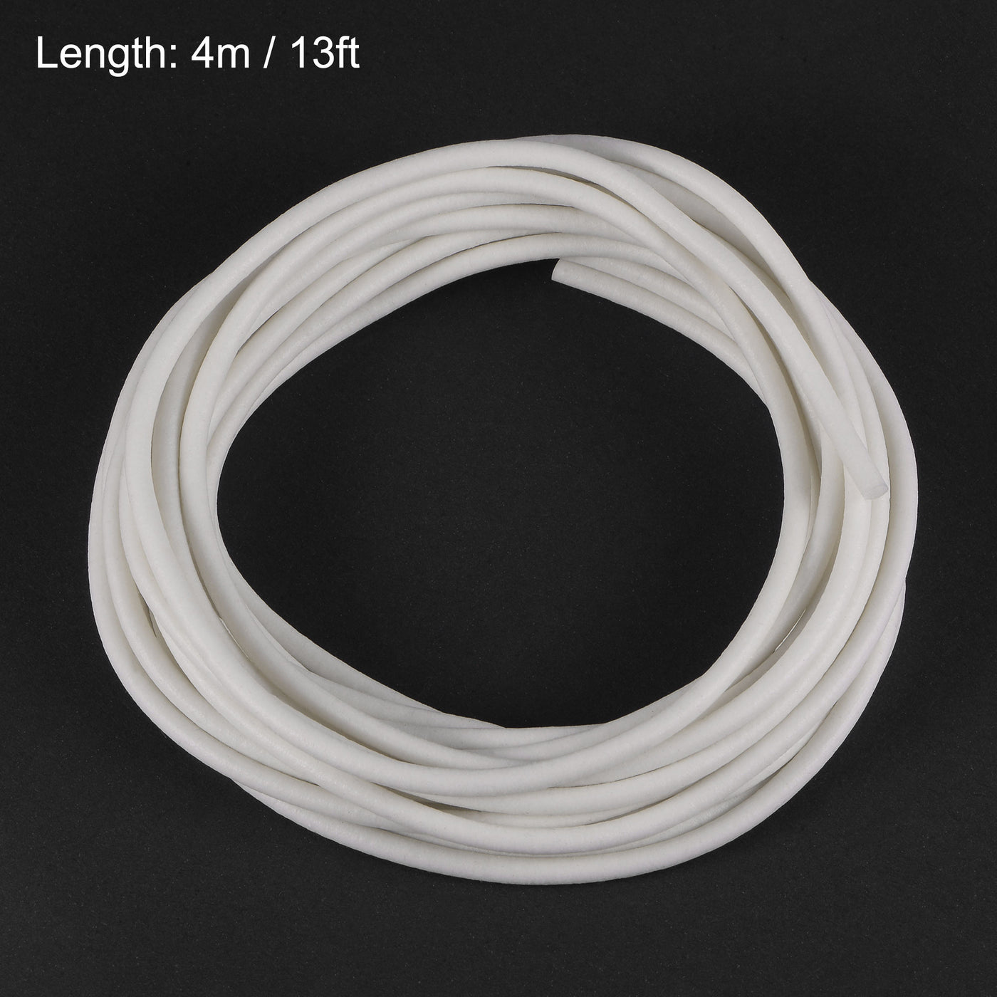 uxcell Uxcell 1/8"(3mm) Soft Silicone Bending Insert Tube for Rigid Tubing 13ft White