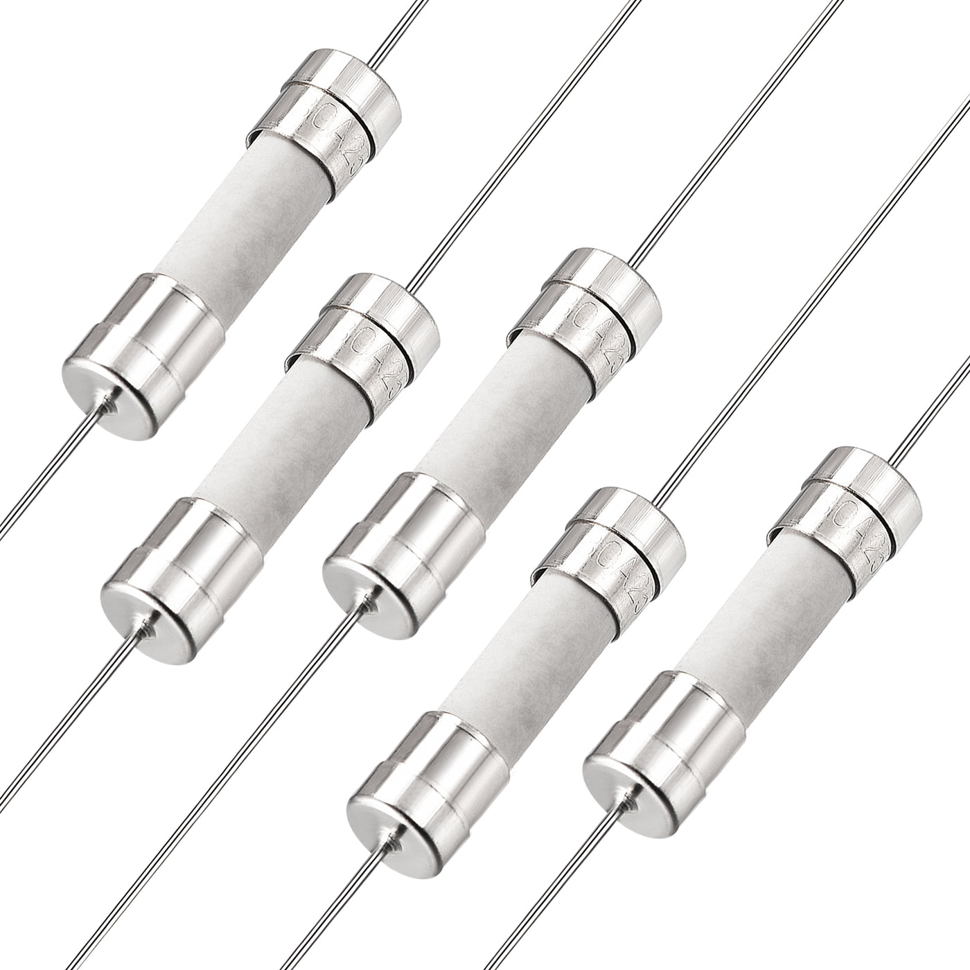 uxcell Uxcell Fast Blow Fuse Lead Wire Ceramic Fuses 5mm x 20mm 250V F30A 5Pcs