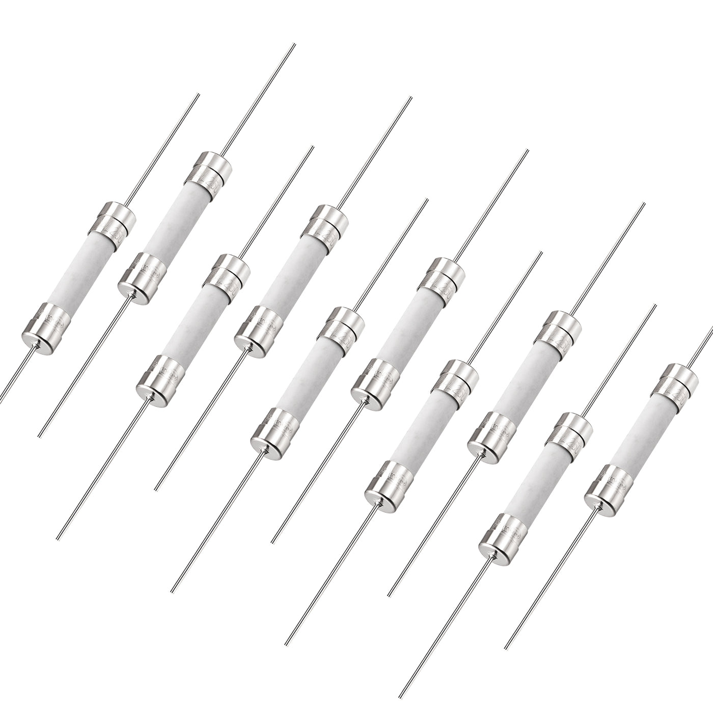 uxcell Uxcell Fast Blow Fuse Lead Wire Ceramic Fuses 6mm x 32mm 250V F30A 10Pcs