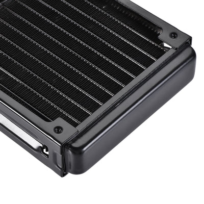 Harfington Uxcell Water Cooling Radiator for PC CPU 133mm Long G1/4 Thread with 8 Aluminum Tube