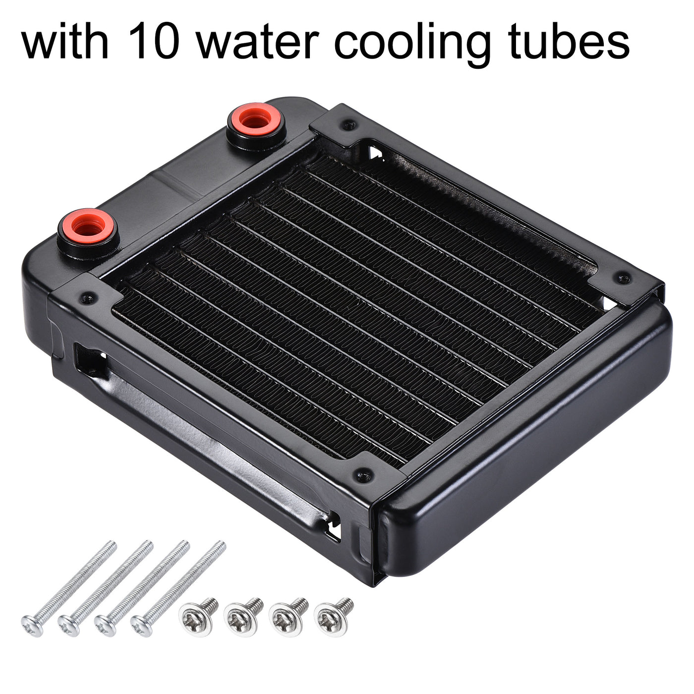 uxcell Uxcell Water Cooling Radiator for PC CPU 155mm Long G1/4 Thread with 10 Aluminum Tube