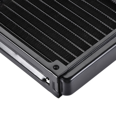 Harfington Uxcell Water Cooling Radiator for PC CPU 155mm Long G1/4 Thread with 10 Aluminum Tube
