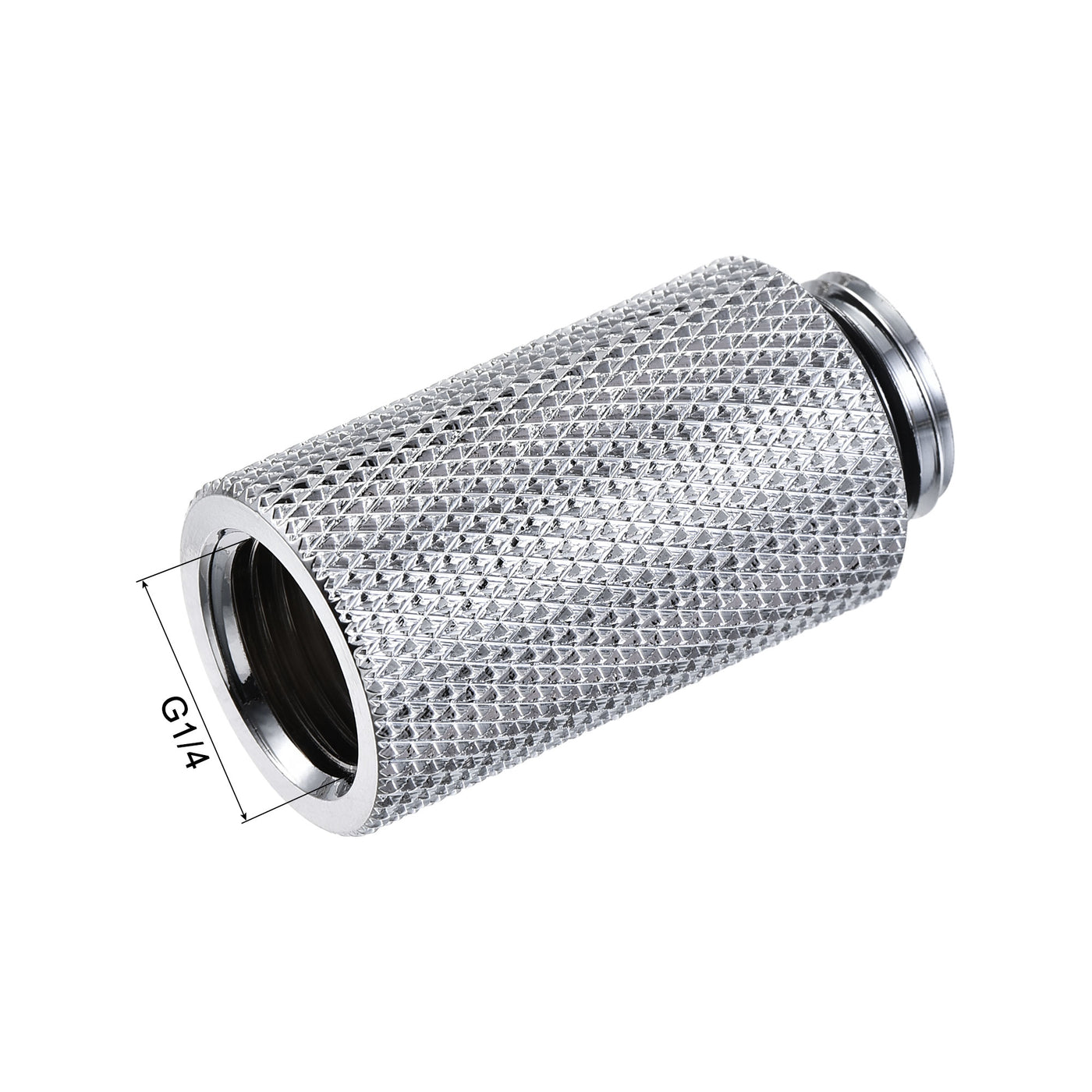 uxcell Uxcell Male to Female Extender Fitting G1/4 x 30mm for Water Cooling System Silver