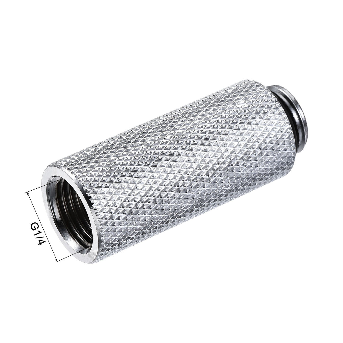 uxcell Uxcell Male to Female Extender Fitting G1/4 x 40mm for Water Cooling System Silver